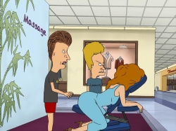 Beavis and Butt-Head photo from the set.