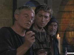 Cadfael photo from the set.