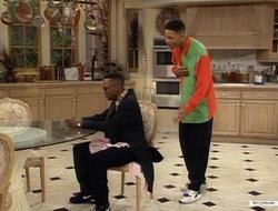 The Fresh Prince of Bel-Air photo from the set.