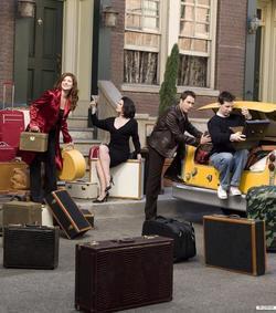 Will & Grace photo from the set.
